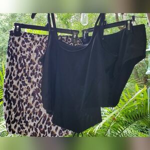 SHEIN Black Bikini Swimwear-3pieces